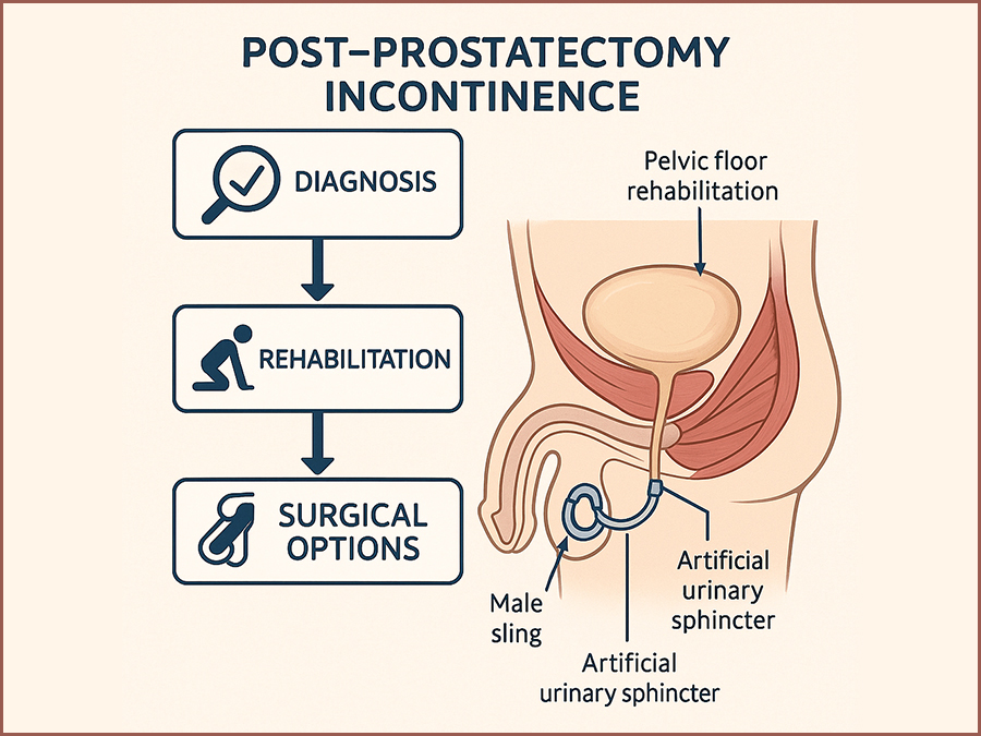 Nietrzymanie moczu po prostatektomii: czynniki ryzyka, rehabilitacja i opcje chirurgiczne